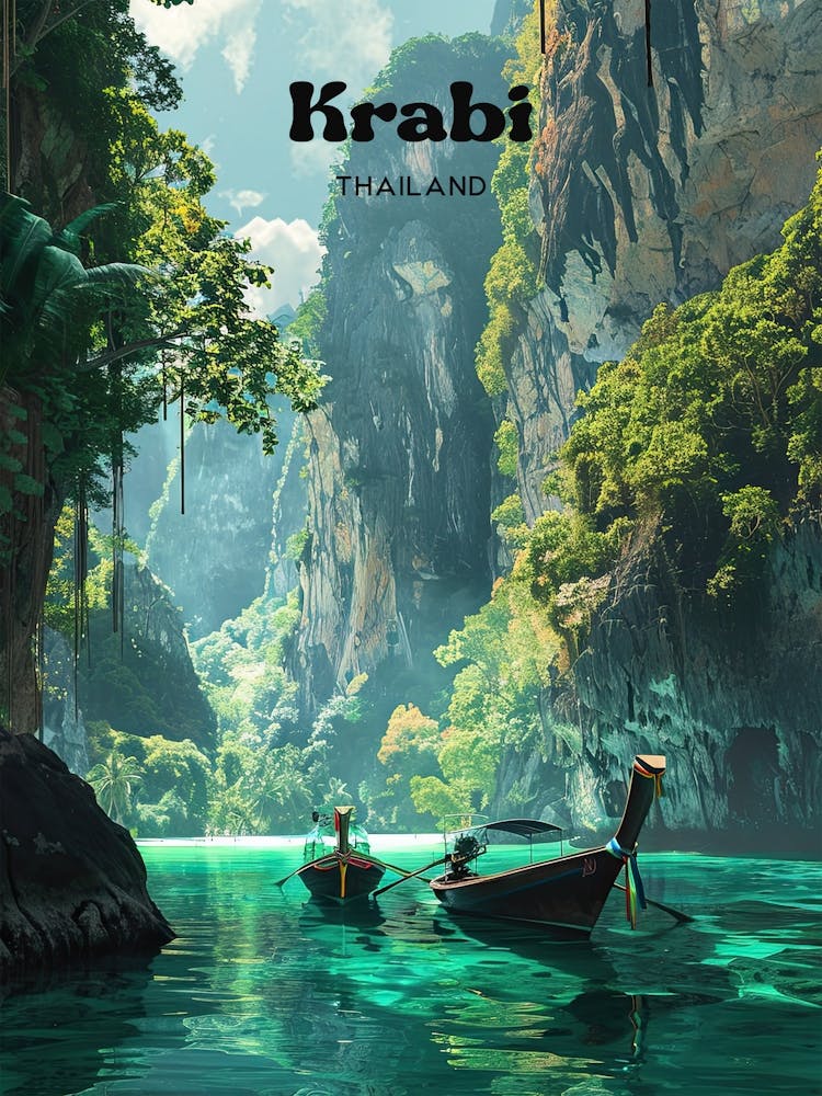 Krabi Thailand Vacation Travel Art