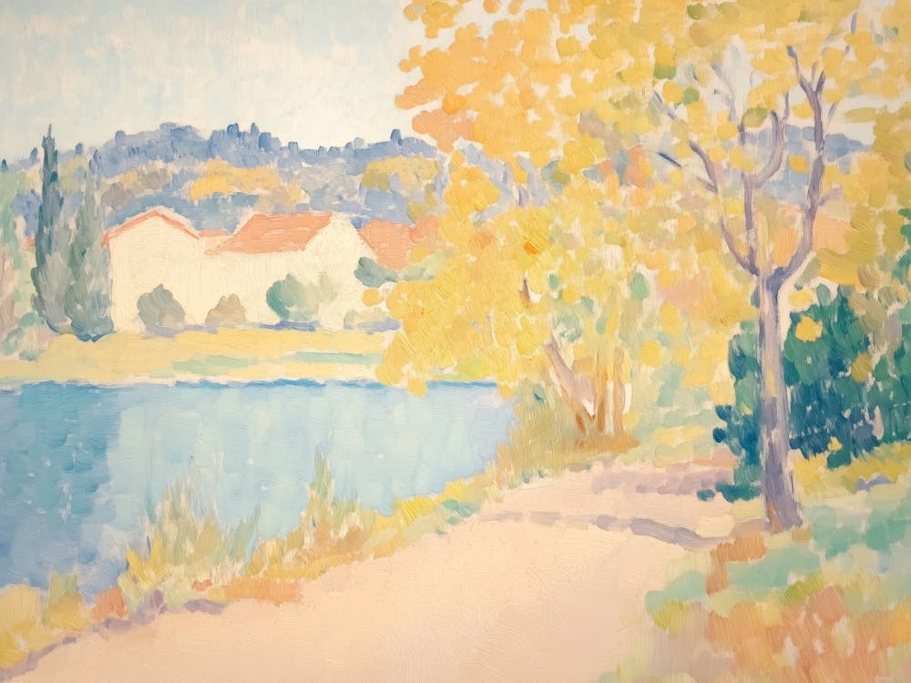 Autumn Lake Landscape