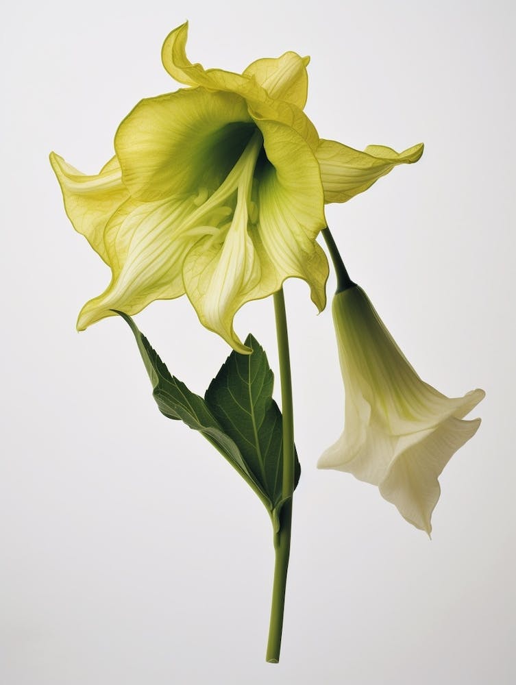 Pressed Wildflower Botanical Art Large Flowered Bellwort