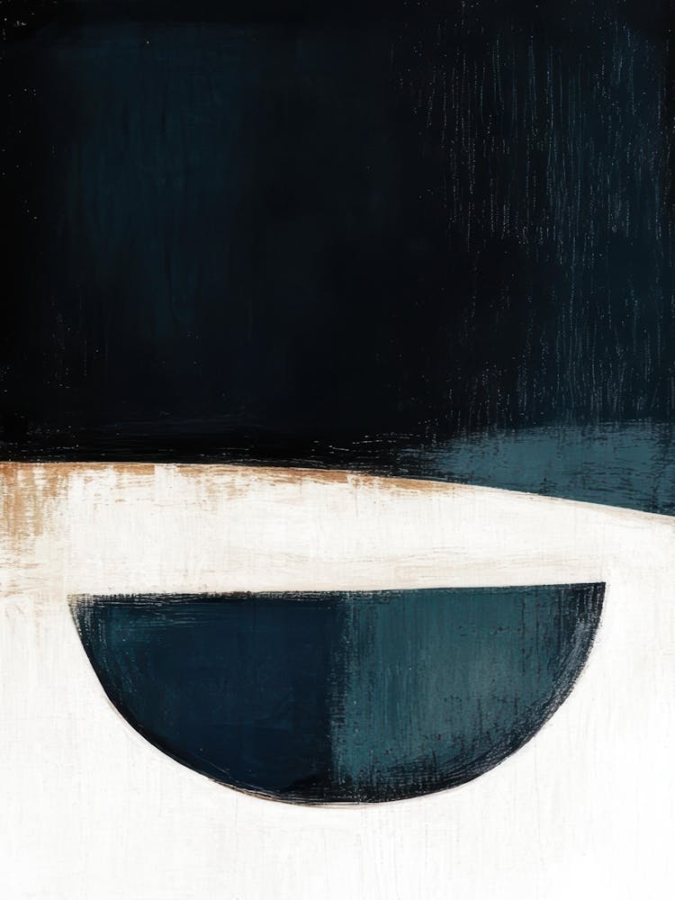 Black And White Abstract Painting 37