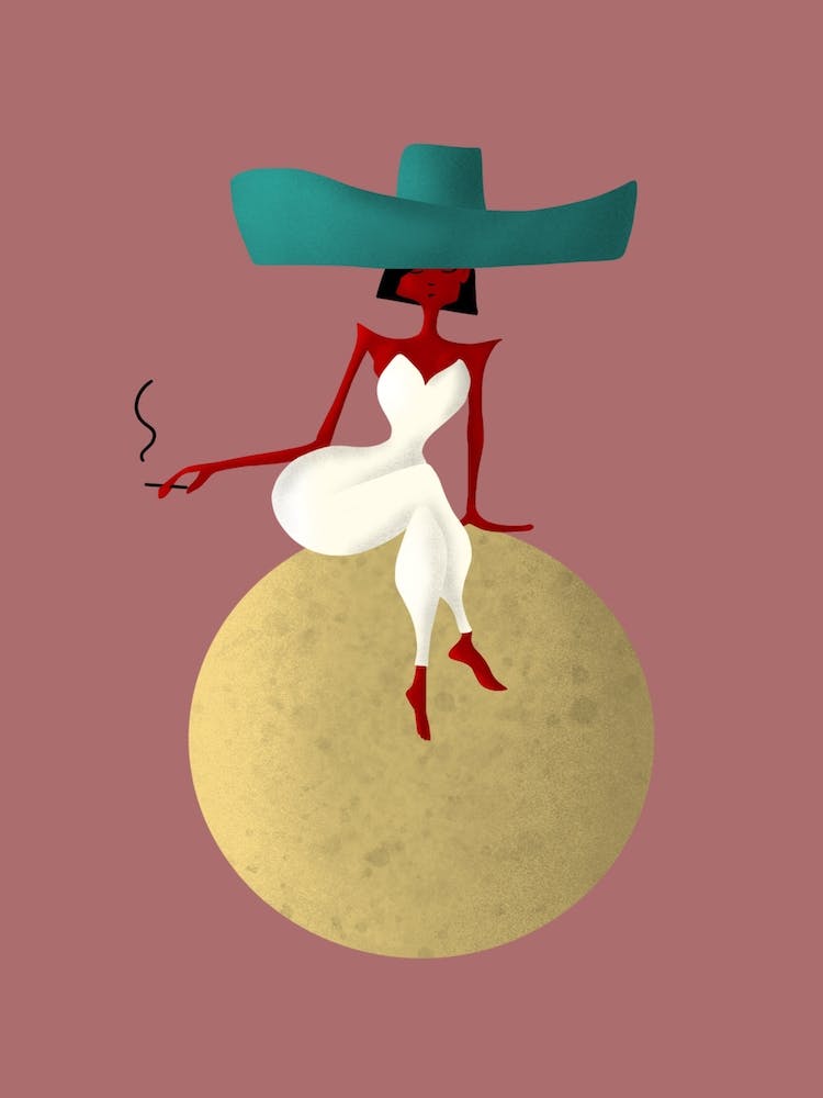 Lady On The Moon
