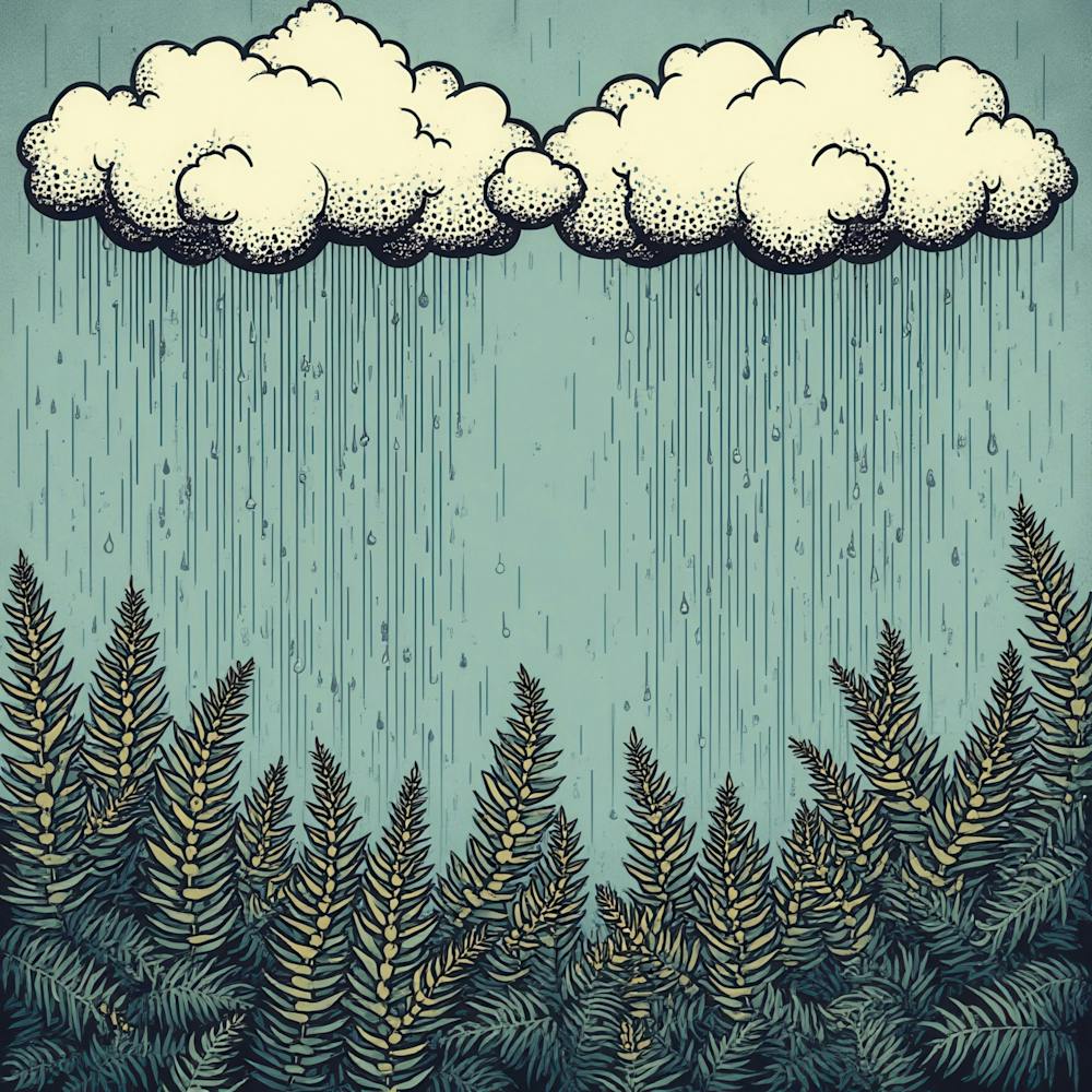 Rain Clouds In The Forest