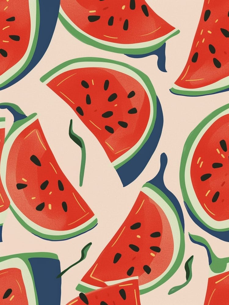 Watermelon Pattern Illustration 1
