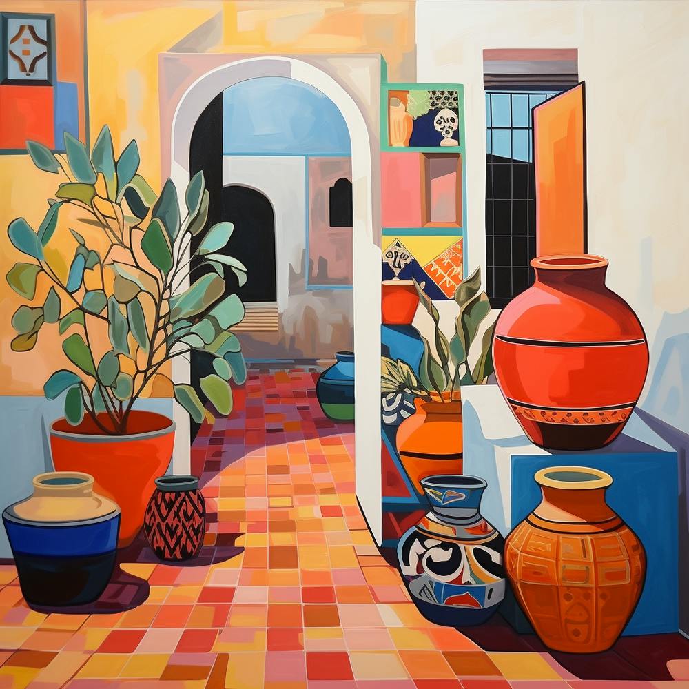 Moroccan Pots And Archways 4