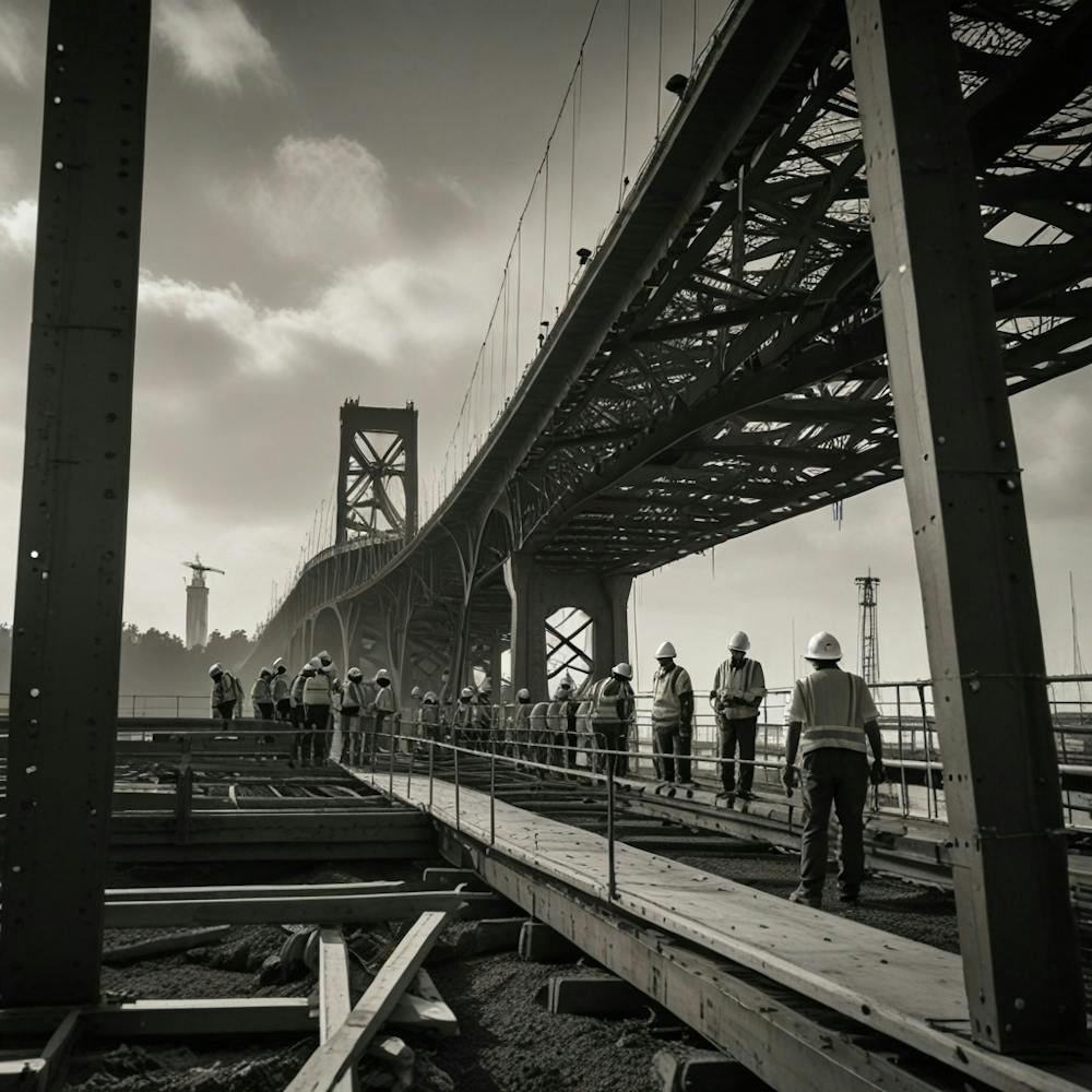 San Francisco Bay Bridge Construction 1