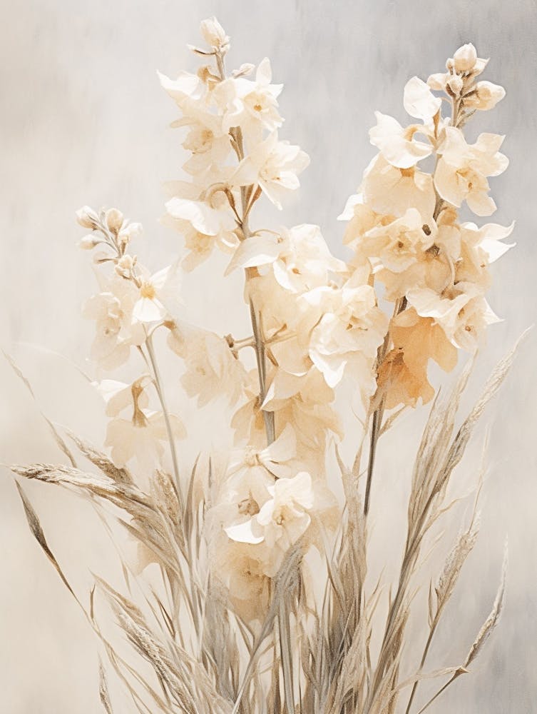 Boho Dried Flowers Larkspur 2