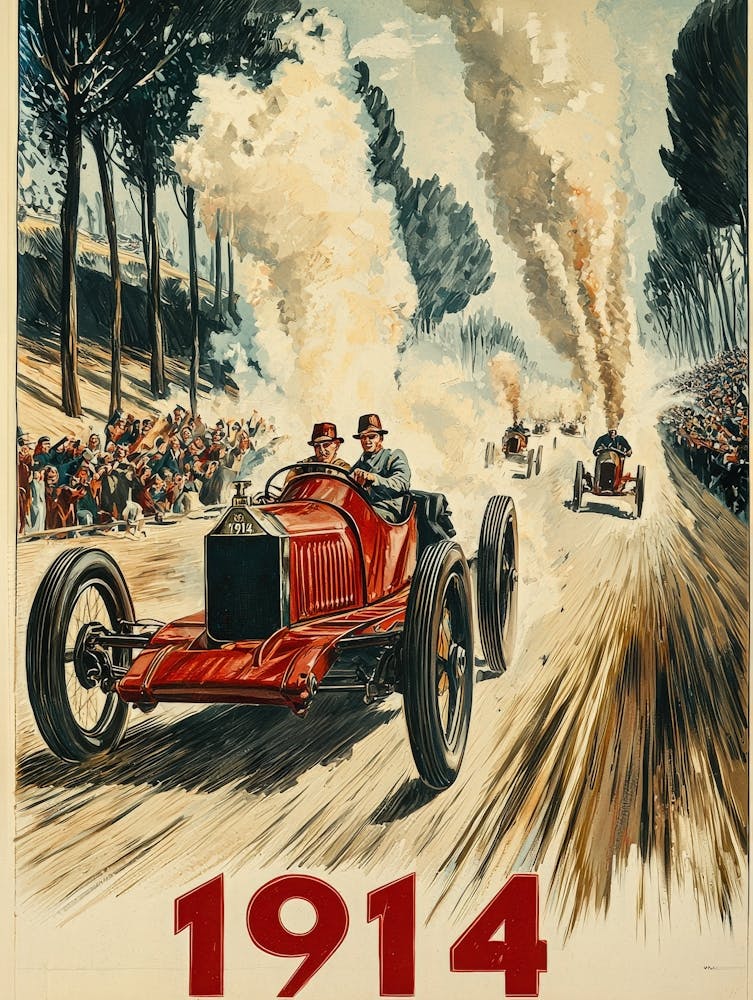Aihrgdesign A Vintage Poster Of An Automobile Rally In 1914 F C023a931 C727 4bc8 A604 4b42d0bc31a5 1
