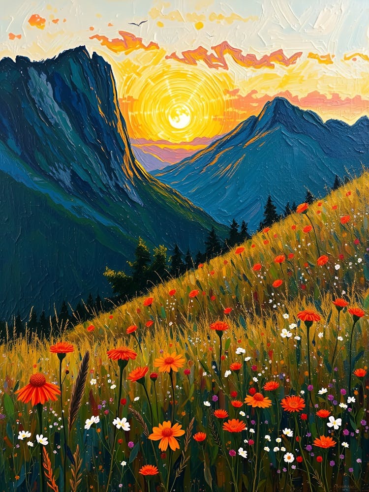 Sunset In The Mountains 38