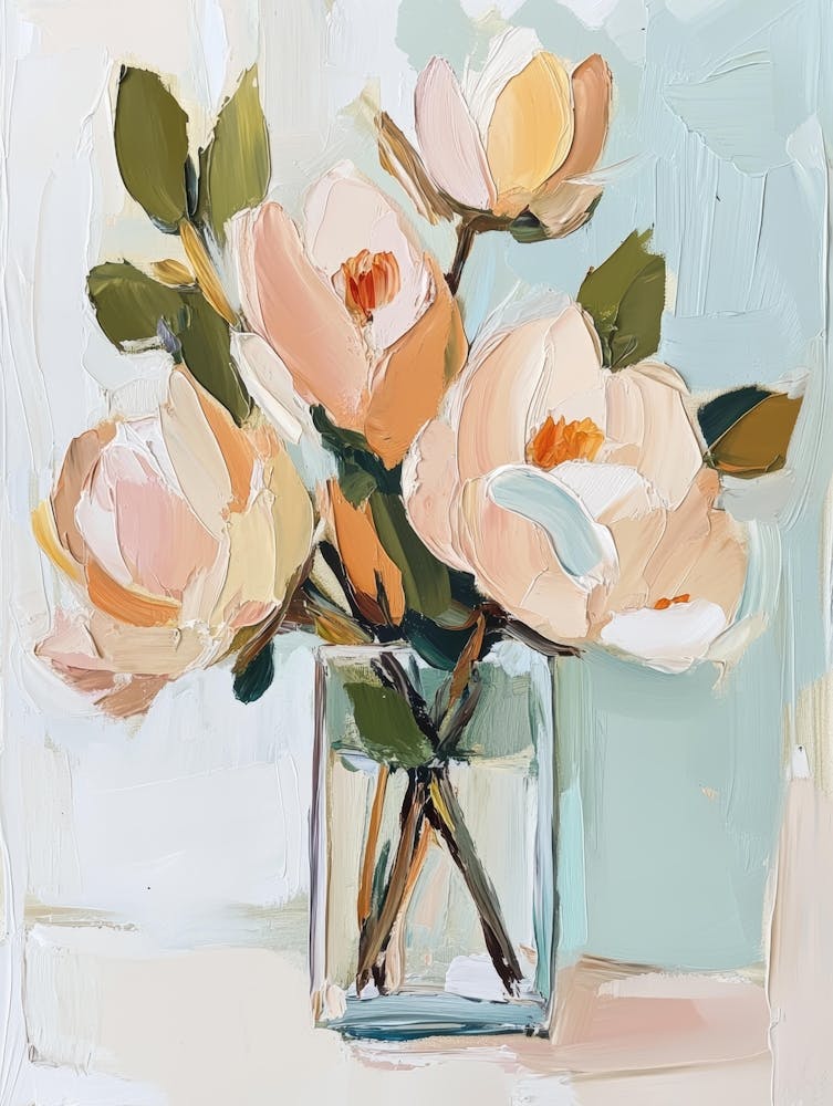 Magnolias In A Vase