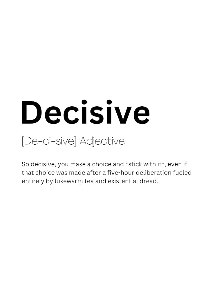 Decisive Definition Meaning
