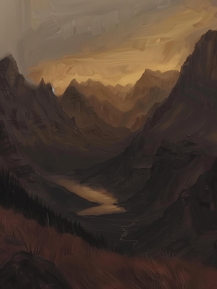 Sunset In The Mountains 64