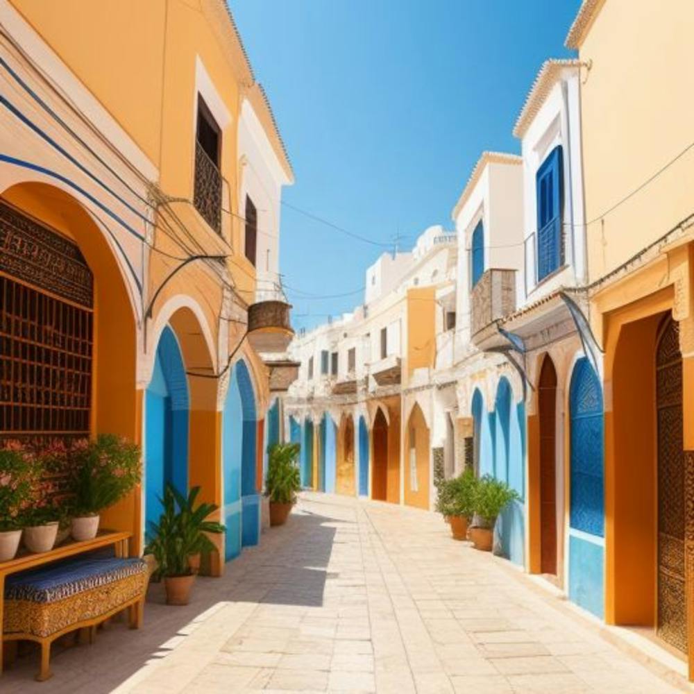 Narrow Alleyway In Morocco