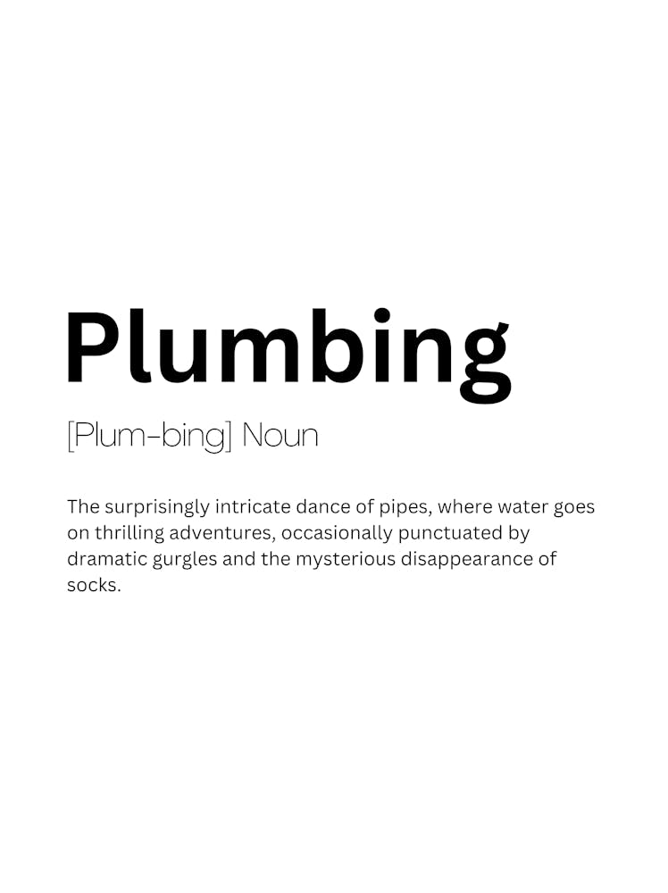 Plumbing Definition Meaning