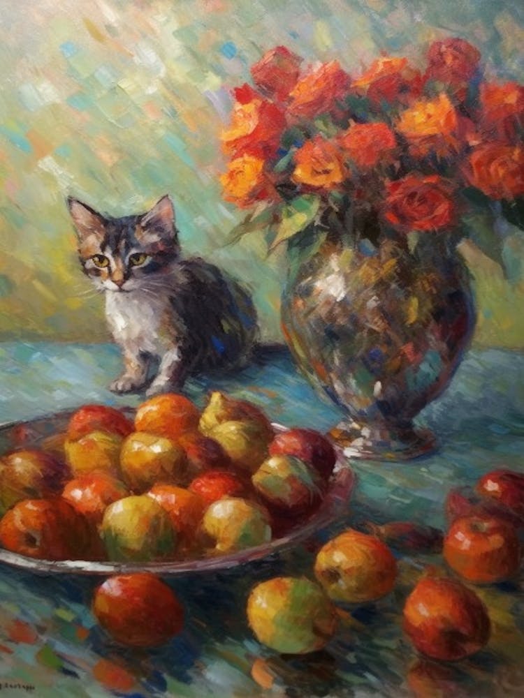 Proteas mit Katze 1