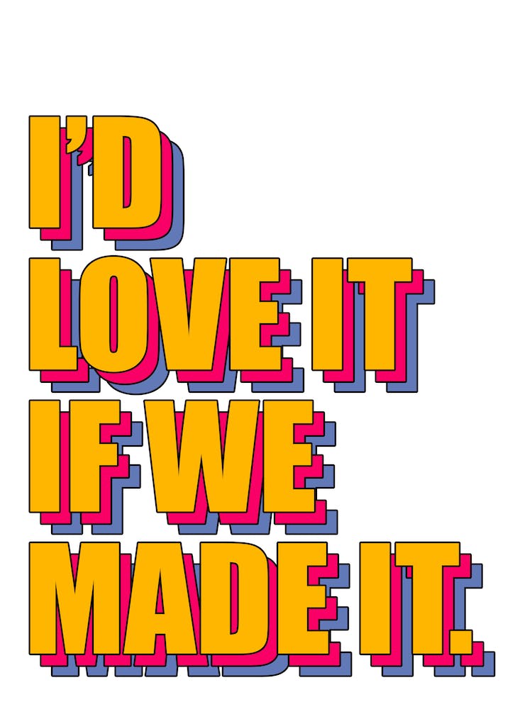 The 1975 Love It If We Made It White Yellow Print