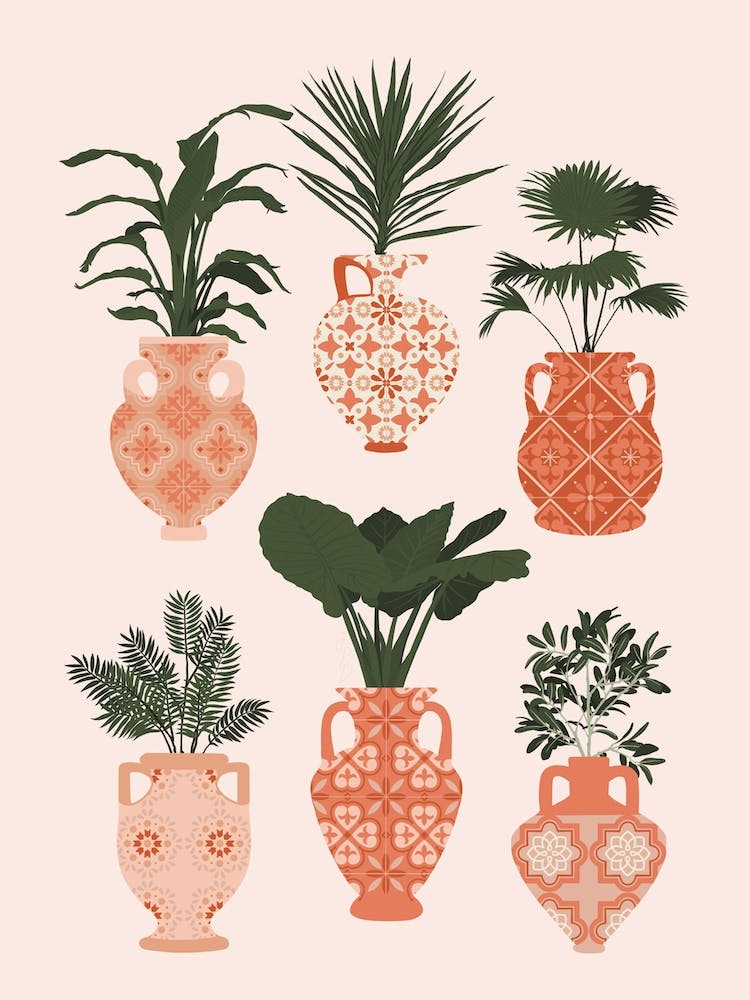 Spanish Pottery Print 