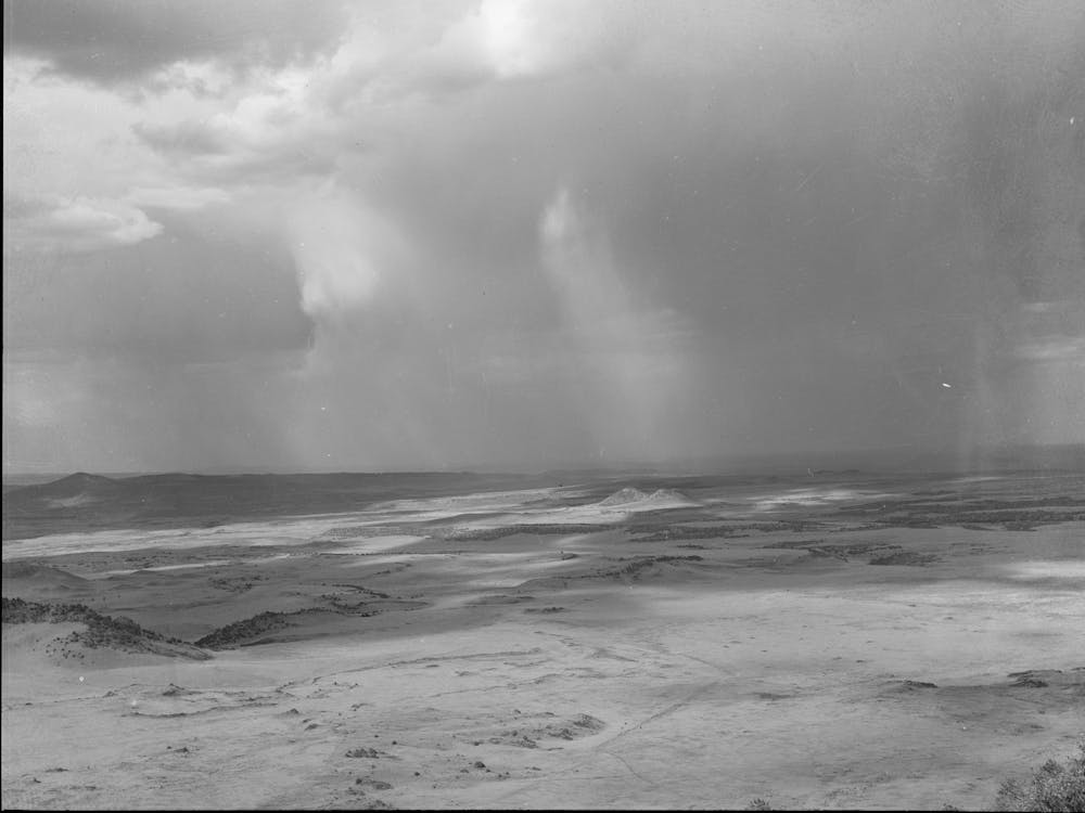 Rain Over New Mexico, From Capulin National Monument, Capulin, New Mexico By Russell Lee