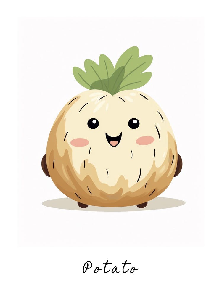 Friendly Kids Potato Poster