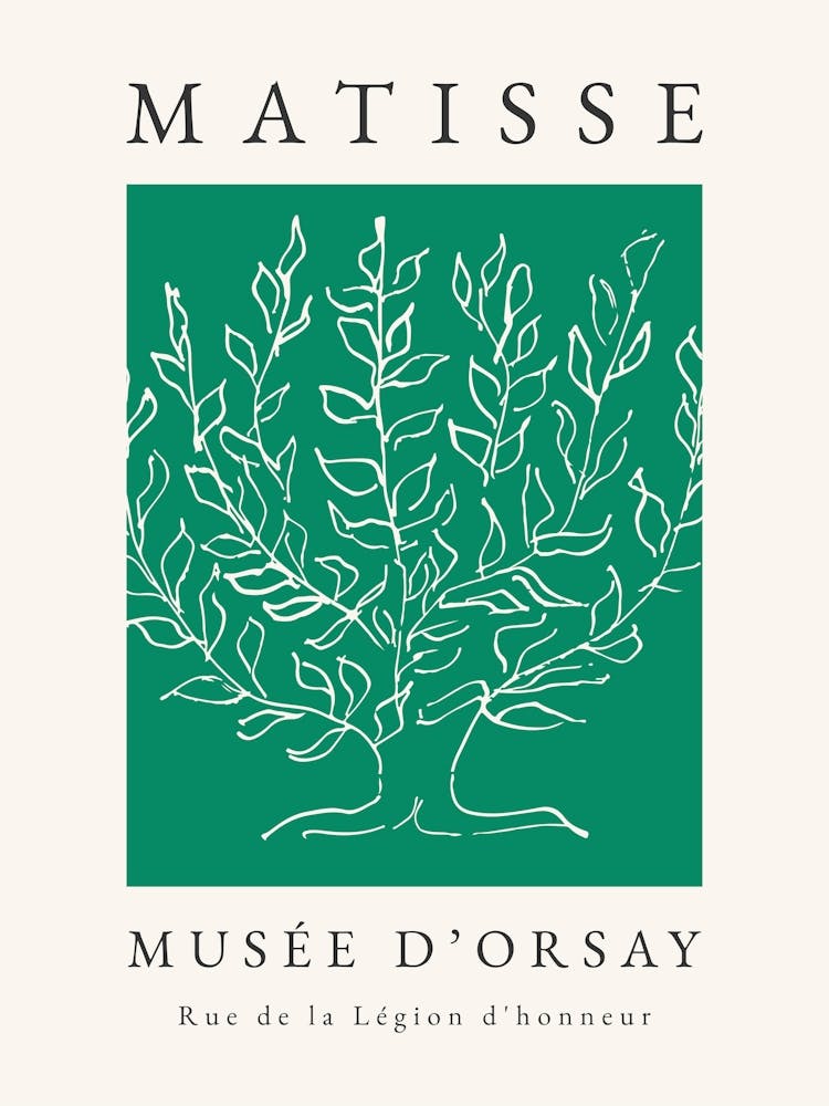 Matisse Green Tree Print