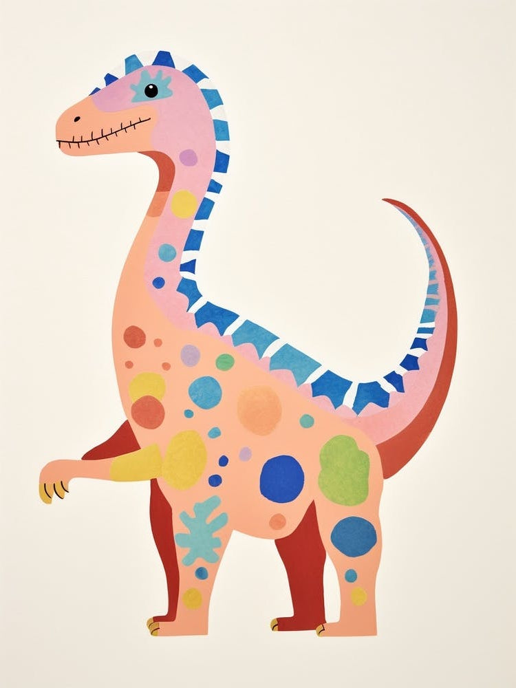 Nursery Dinosaur Art Camarasaurus 2
