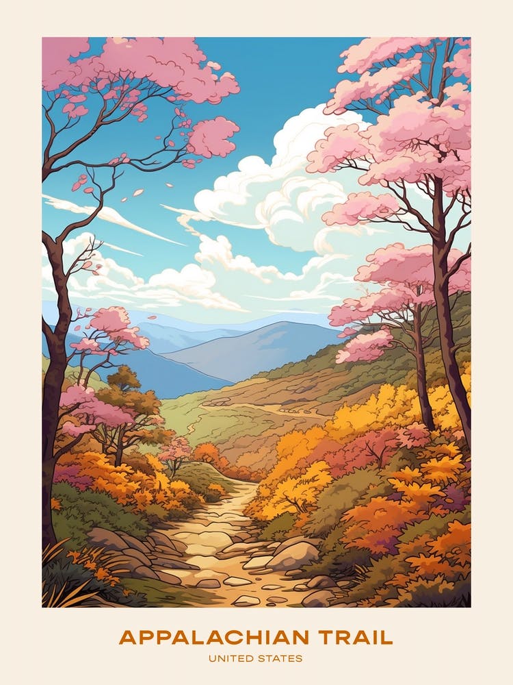 Appalachian Trail Usa 1 Hike Poster