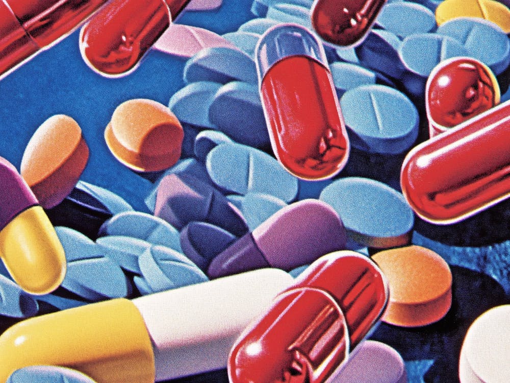 Pills And Capsules Vintage 1950s