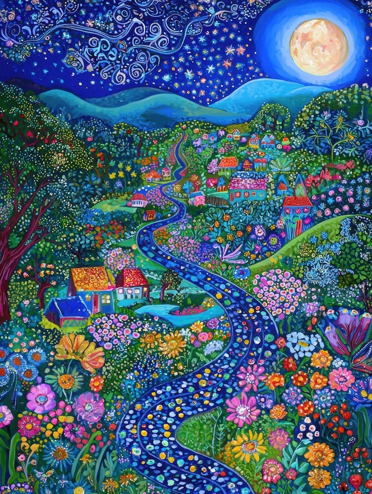 Moon And Flowers 5