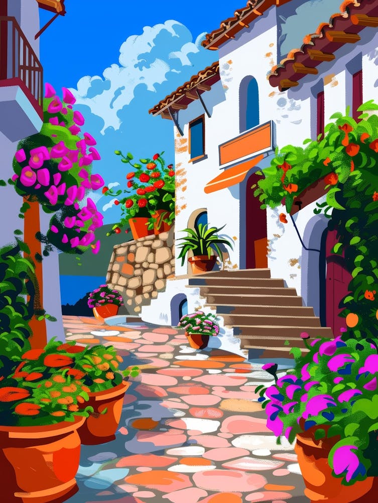 Street Scene Painting 1