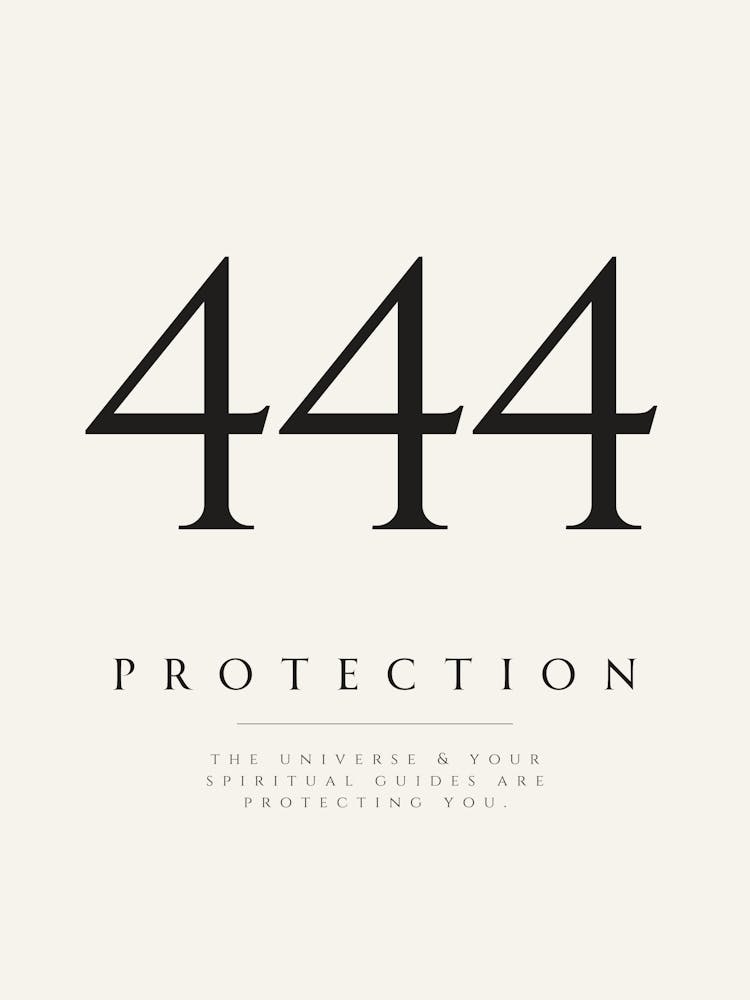 444 Angel Number Print