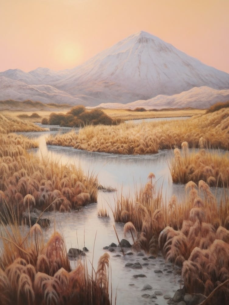 Dreamy Winter Painting Tongariro National Park New Zealand 4