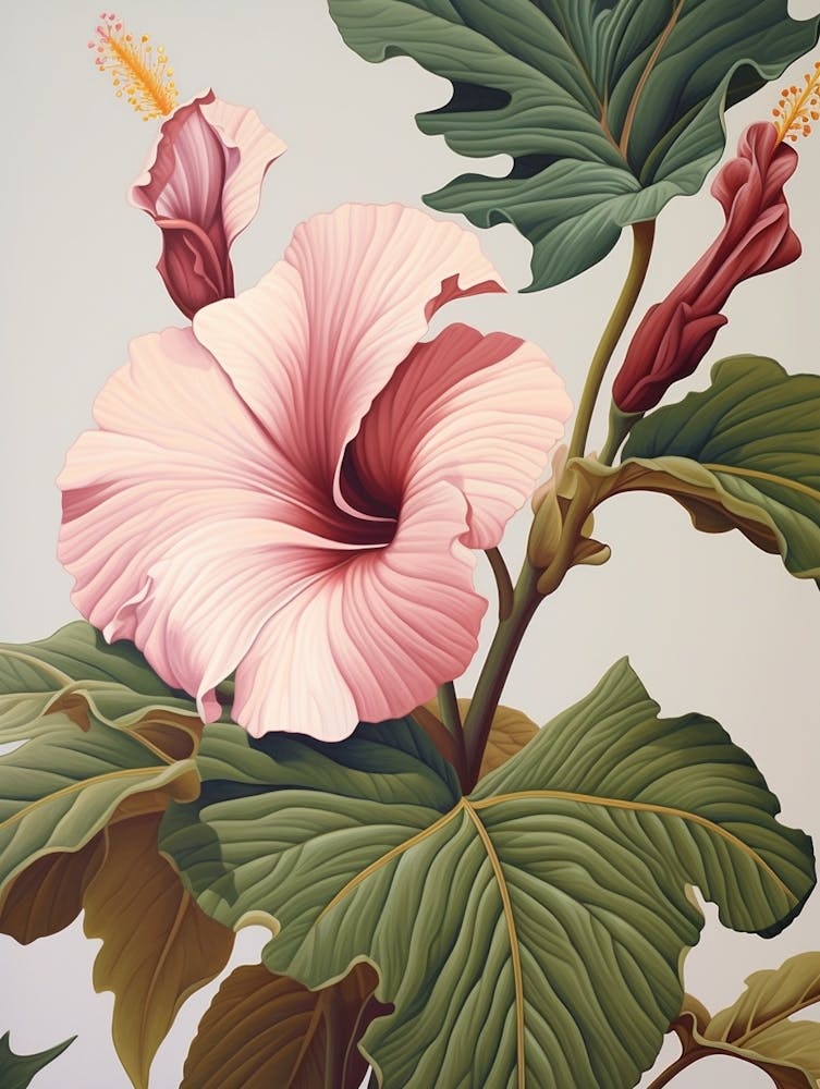 Floral Illustration Hibiscus 4