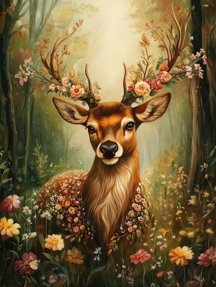 Deer In The Forest 4