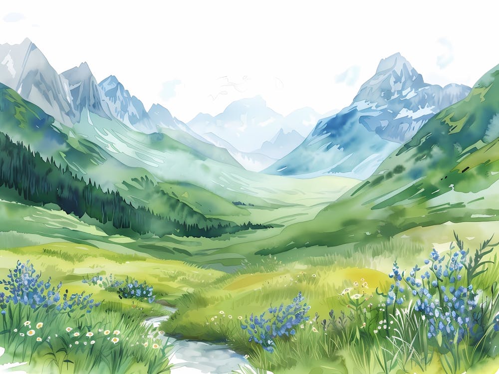 Oil paint Green Valley 5