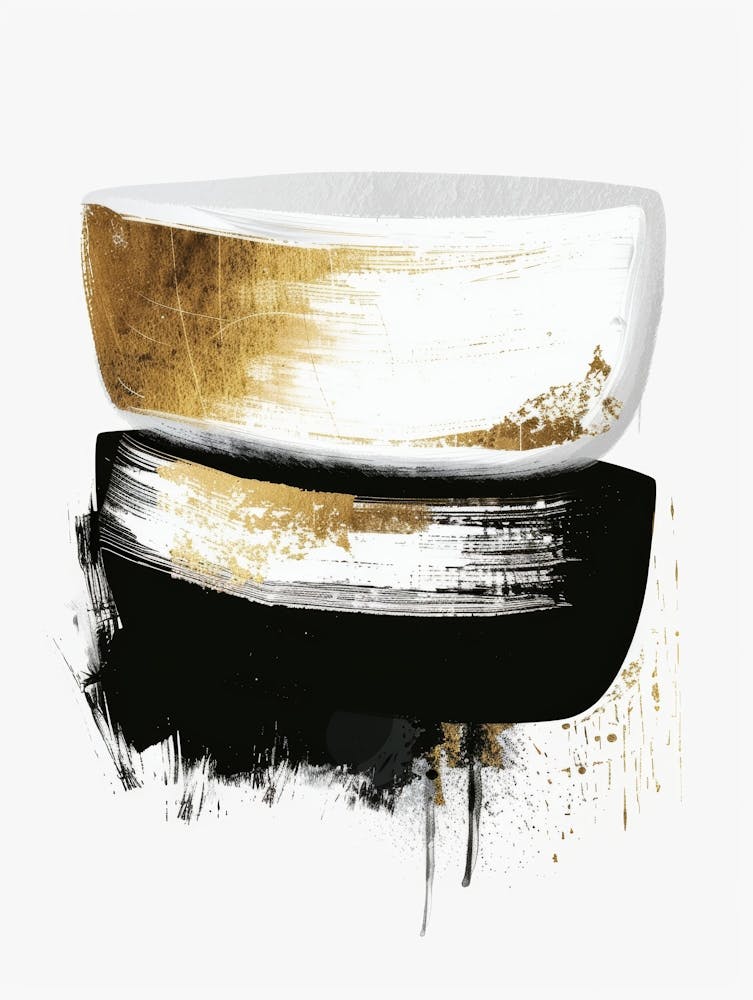 Black And Gold Canvas Print 15