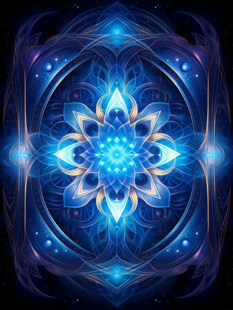 Celestial Abstract Geometric Illustration 4