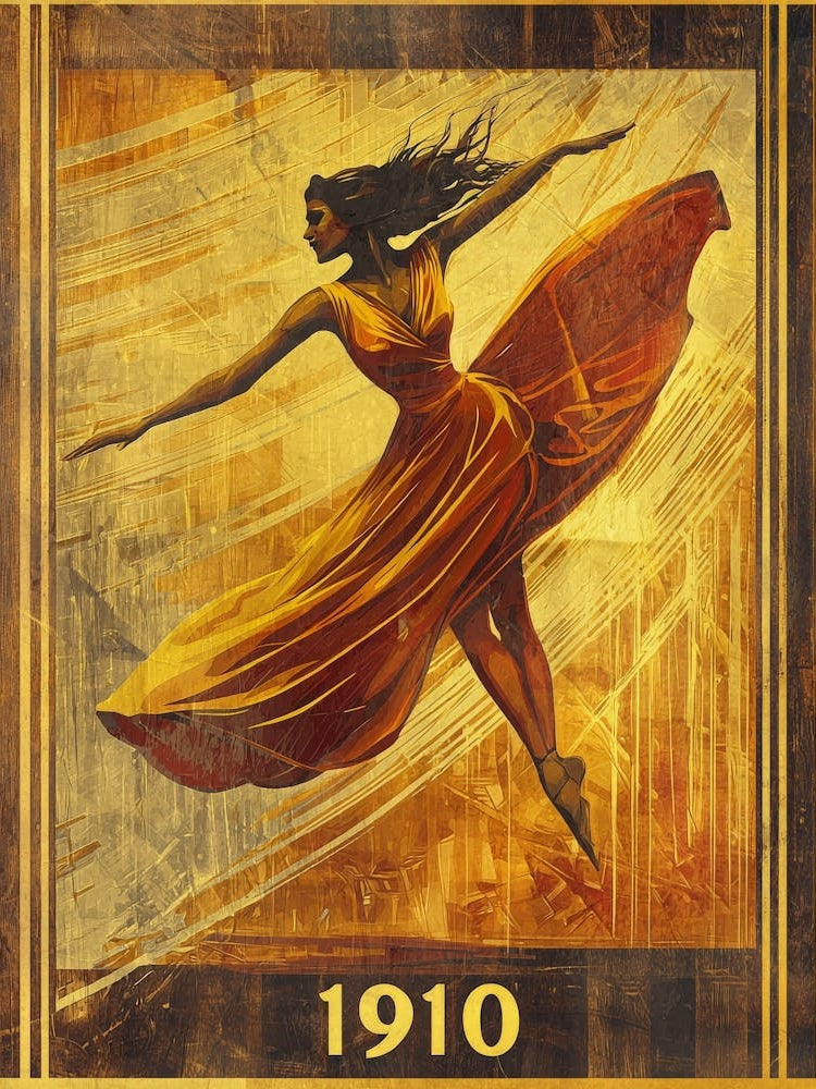 Aihrgdesign A Vintage Art Poster Of A 1910 Modern Dance Perfo 3aa43675 3d8a 49af Aa7f F6dfdea80390 2
