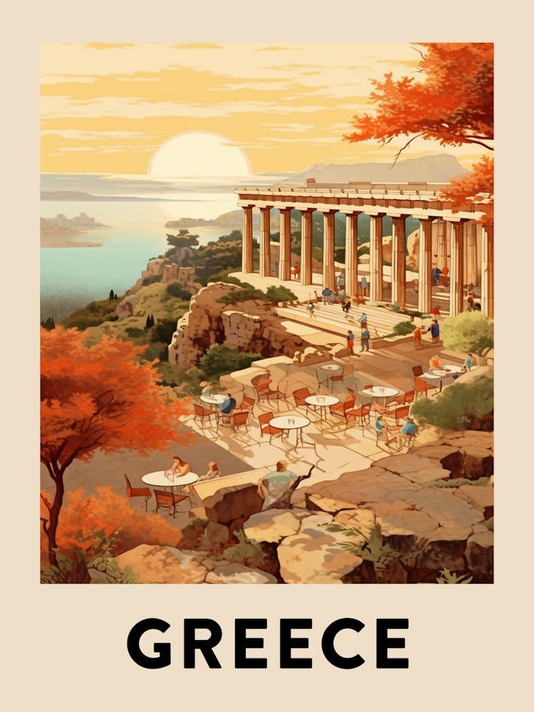 Vintage Travel Poster Greece 6