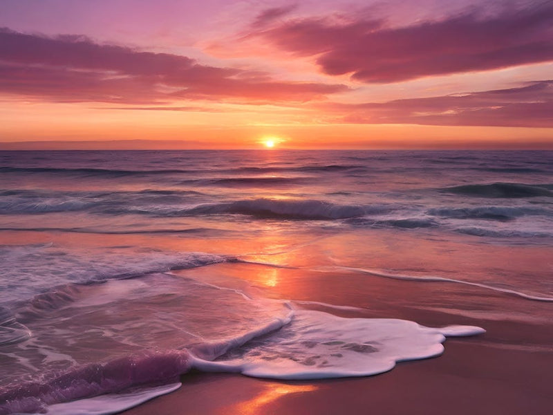 Sunset At The Beach Paintings 10