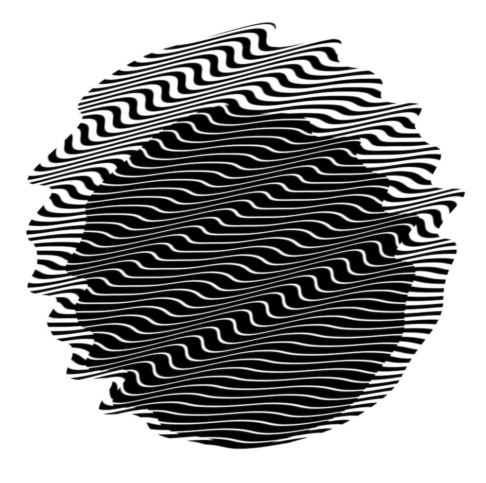 Iluzie Optica Valuri Monocrome