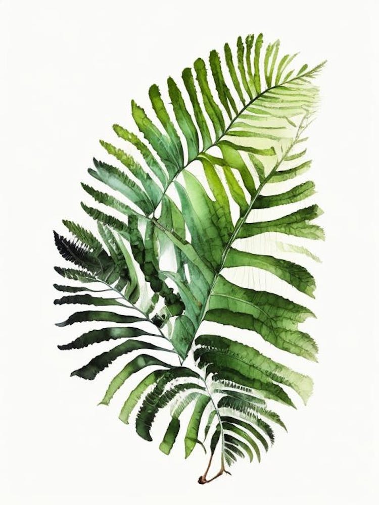 Australian Tree Fern 1 Watercolour