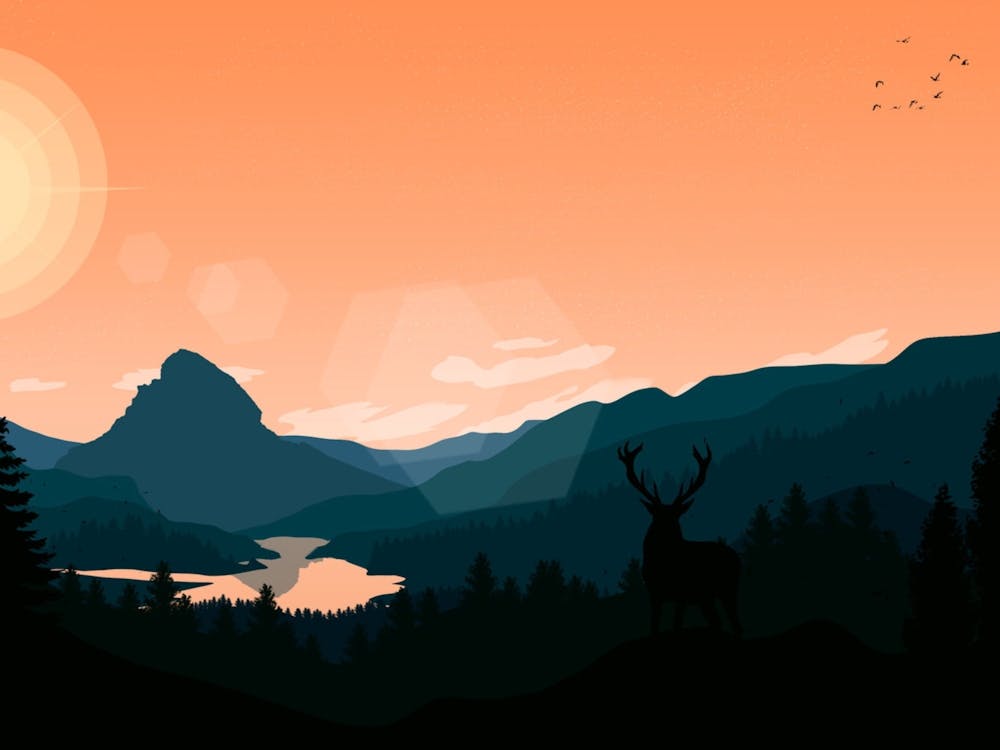 Sunset In The Mountains 3