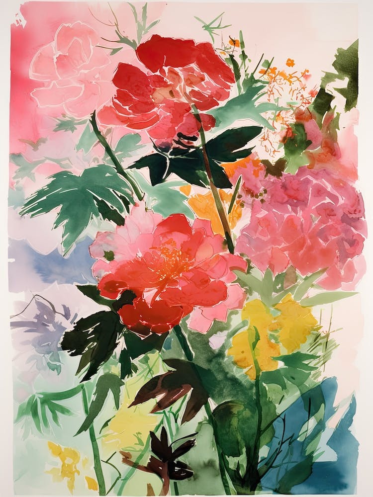 Peony Flower Illustration 2