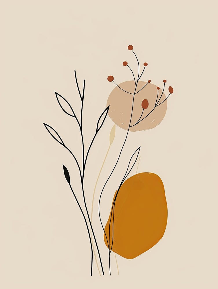 Dallas Botanical Garden Boho Line Art
