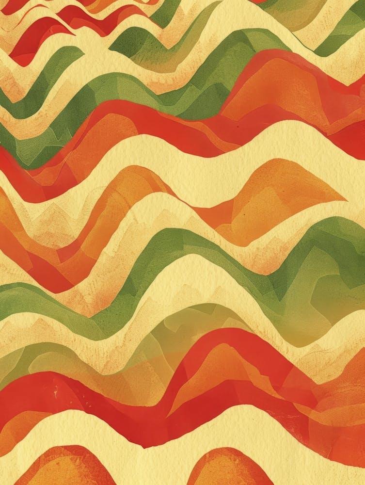Watercolor Wavy Pattern 3