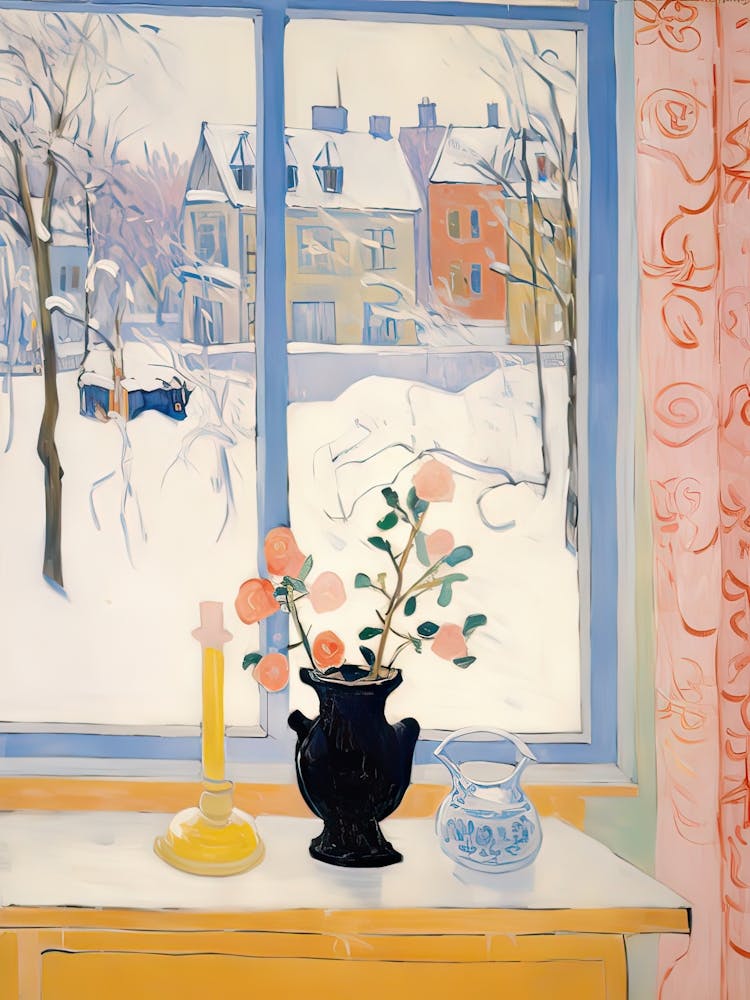 The Windowsill Of Sapporo   Japan Snow Inspired By Matisse 4