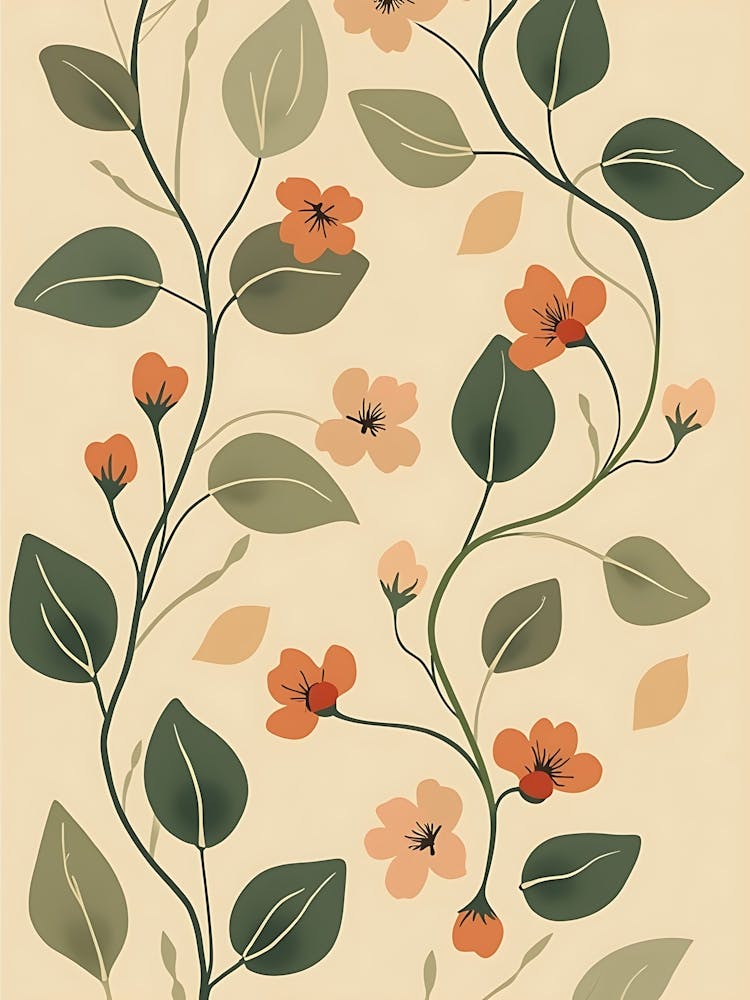 Papier Peint Floral 2
