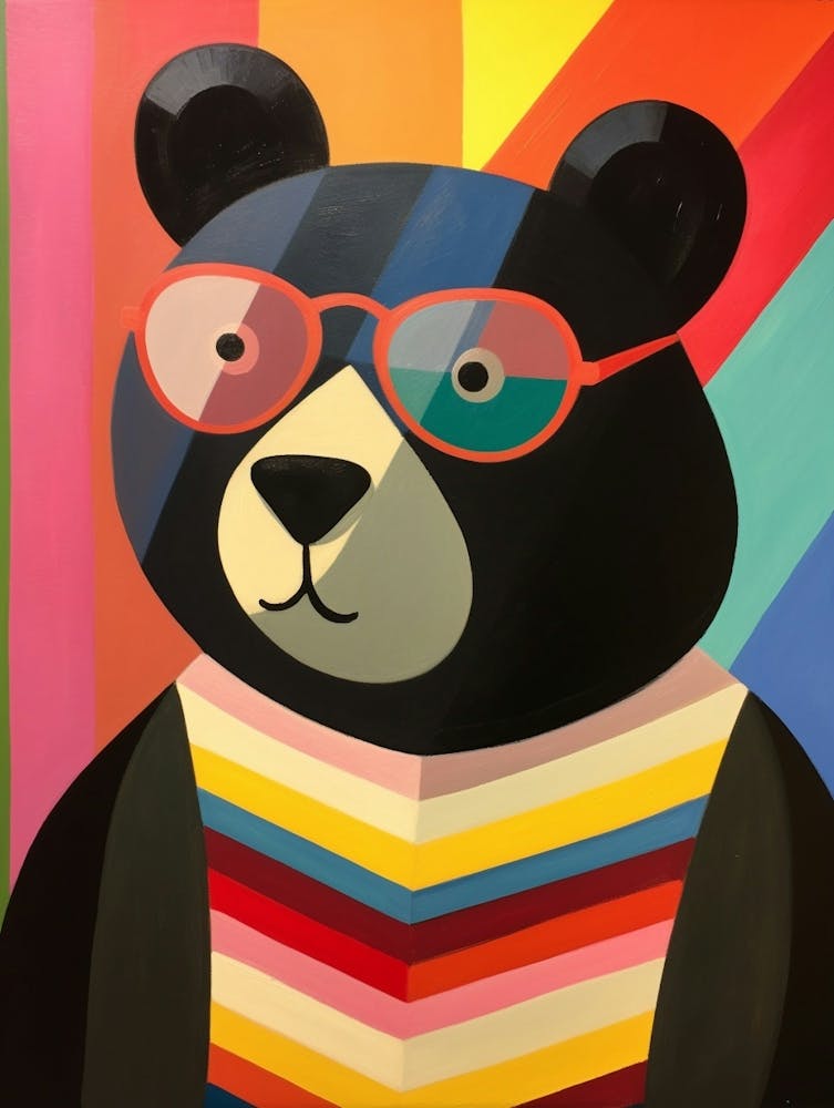 Little Black Bear 3 Wearing Sunglasses