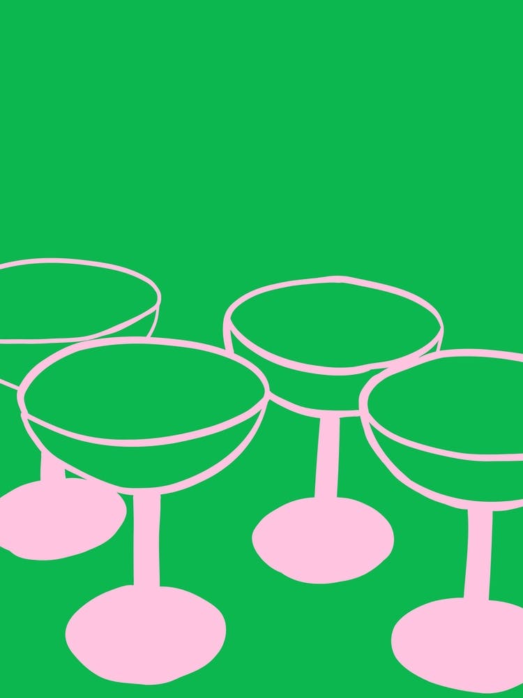 Pink Champagne Glasses