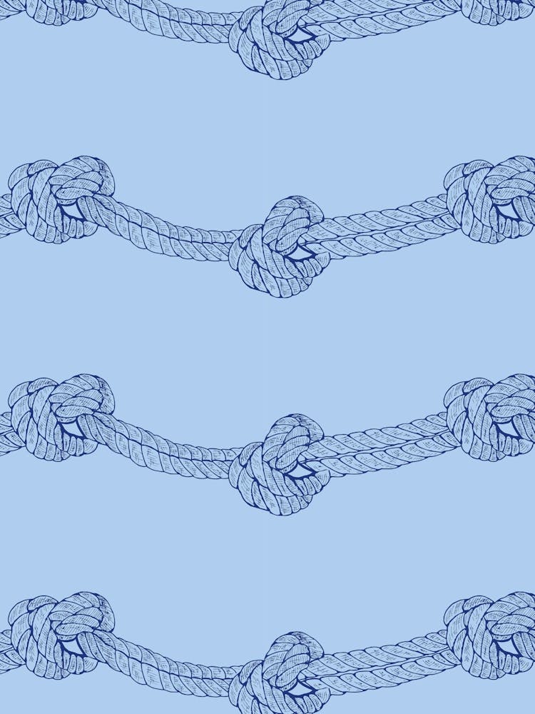 Knots On A Blue Background