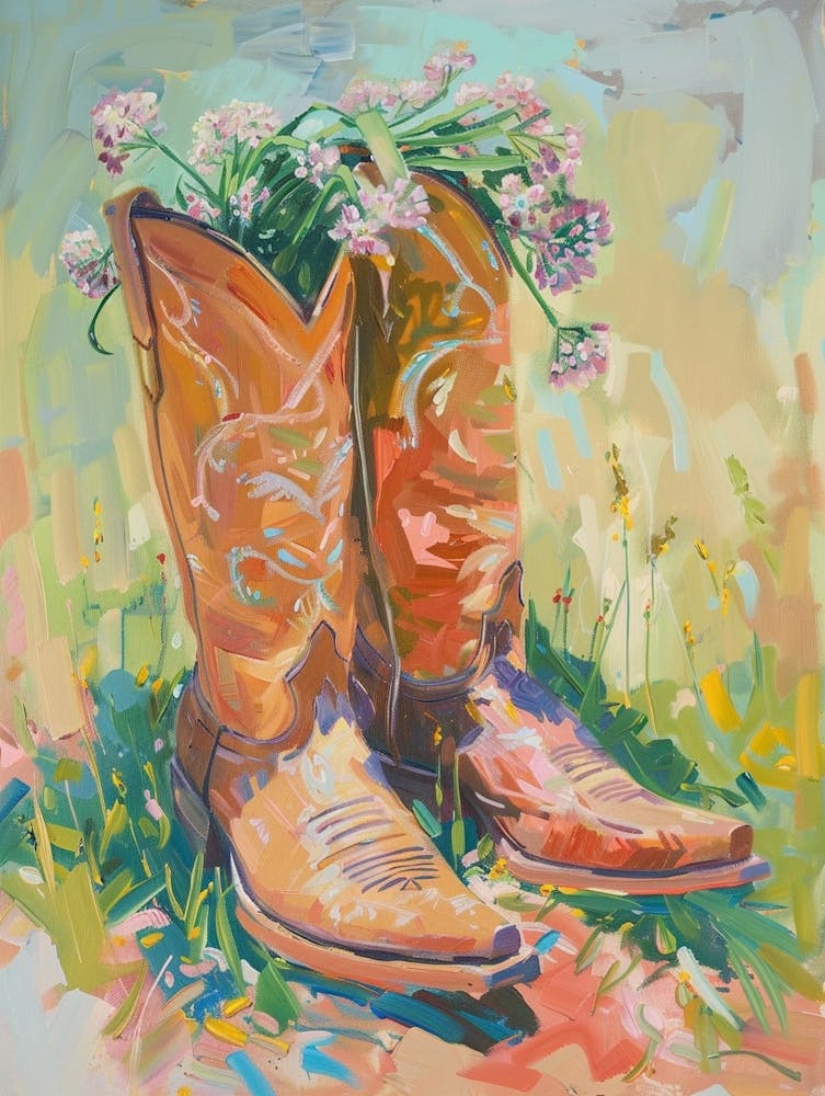 Cowboy Boots And Wildflowers Wild Leek